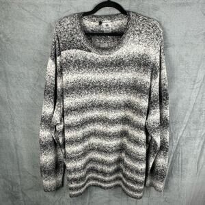 VRST Sweater Men XXL Charcoal Relaxed Striped Nature Preppy Comfort Soft Camping